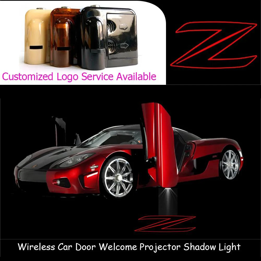 

2 Pieces Wireless Red Z 350Z 370Z Logo LED Car Door Laser Projector Ghost Shadow Welcome Lights