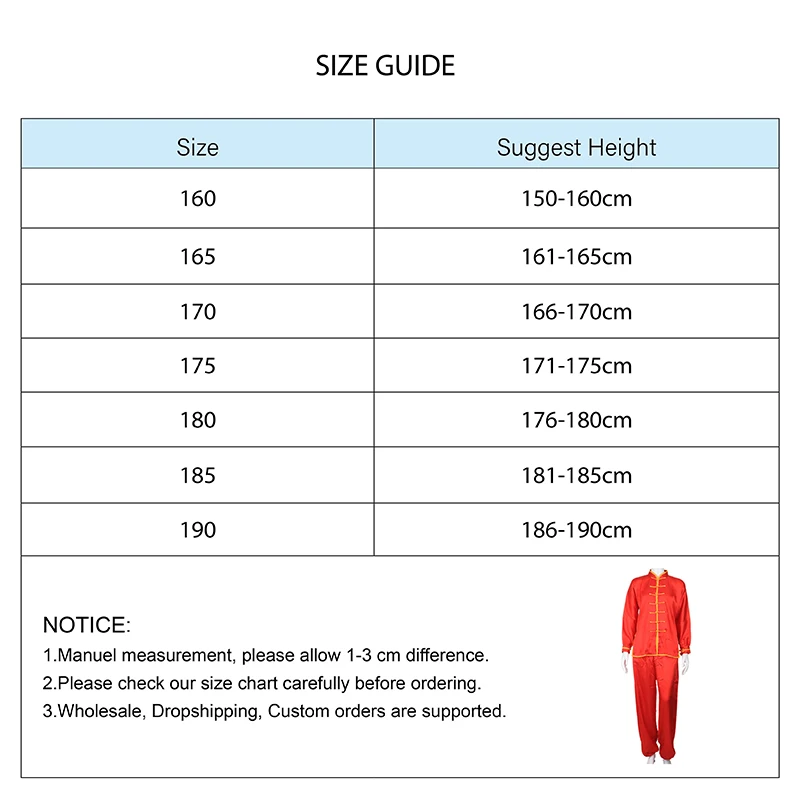 Tai Chi Kung Fu Wushu Suit Unisex Soft Breathable Outfit for Men Women for Taiji Training, Daily Exercise and Stage Performances