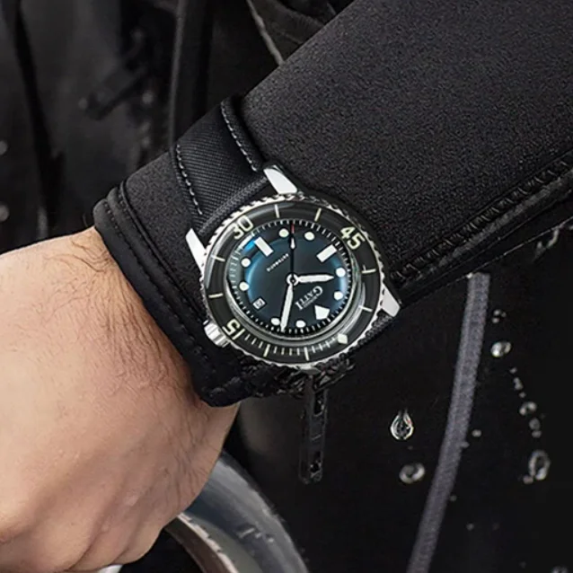 BONEST GATTI Men Automatic Watch 44mm Mechanical Wristwatch Diver 20Bar Waterproof Sapphire Rotation Sapphire Bezel Luminous