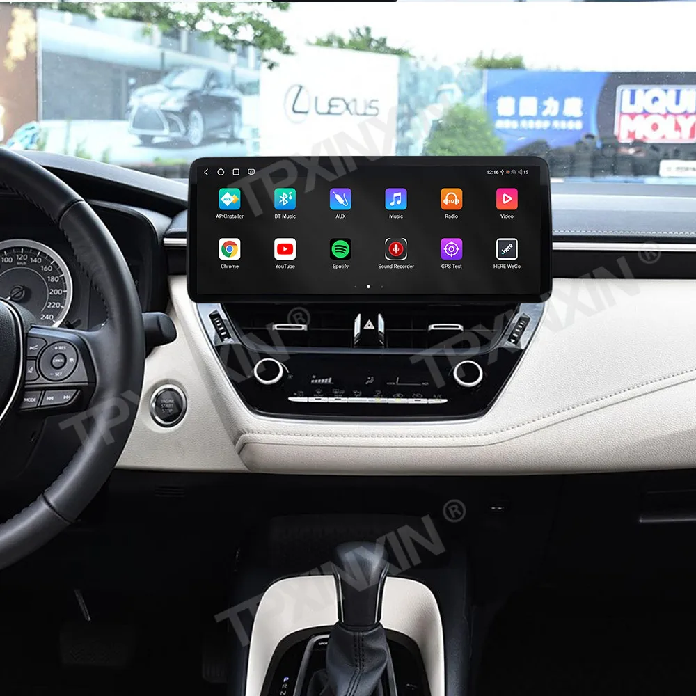 12.3” Android Auto Carplay For Toyota Corolla 2019~2021 Car Radio Stereo Automotive Multimedia Player GPS Navigation Head Unit