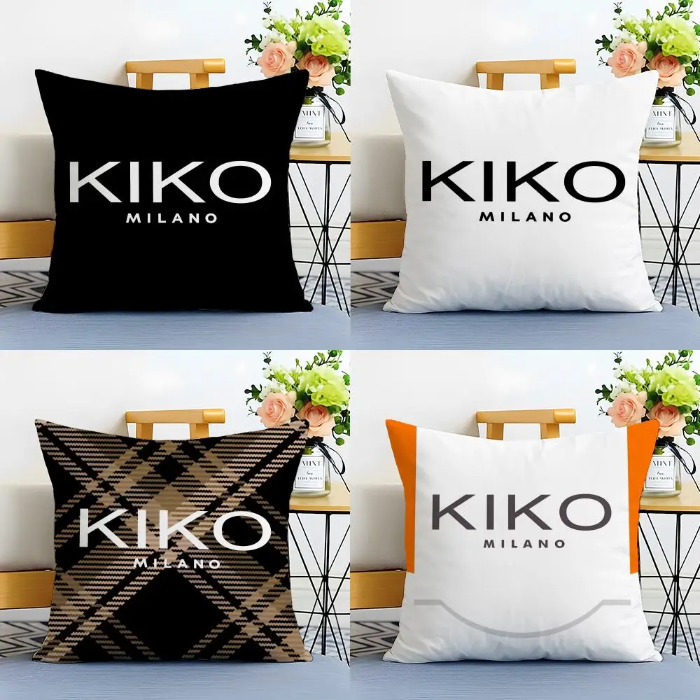 Cosmetics Brand K-Kiko Cushion Cover Linen Pillowcase Soft  for Sofa Bed Home Room Decor