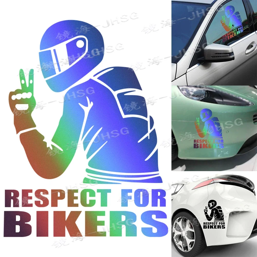 Respect Bicycle and Motorcycle Stickers, Reflective Vinyl Car Stickers, Fun JDM Vinyl Style