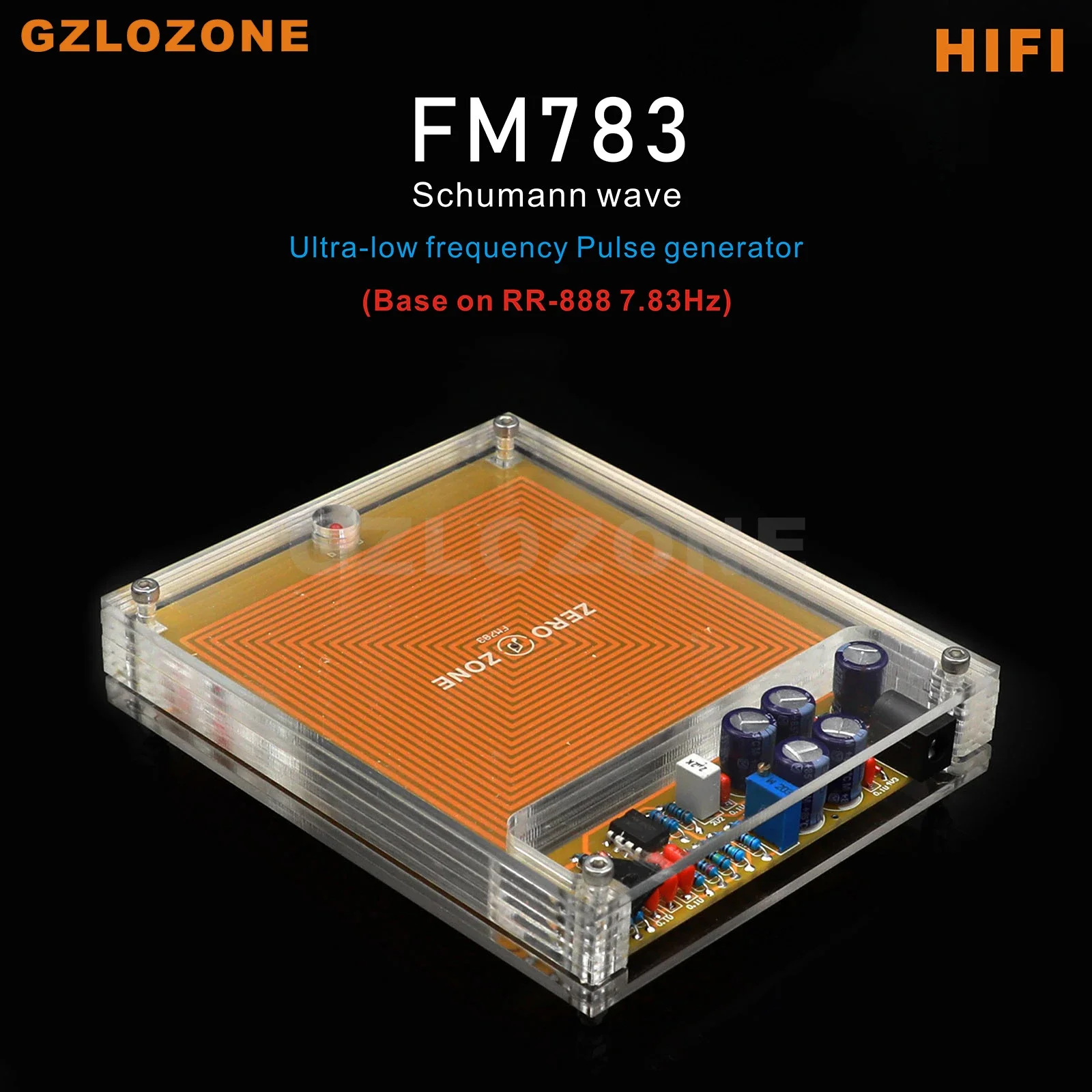 Gerador de pulso de frequência ultrabaixa FM783 Schumann Wave (base on RR-888 7,83 Hz)