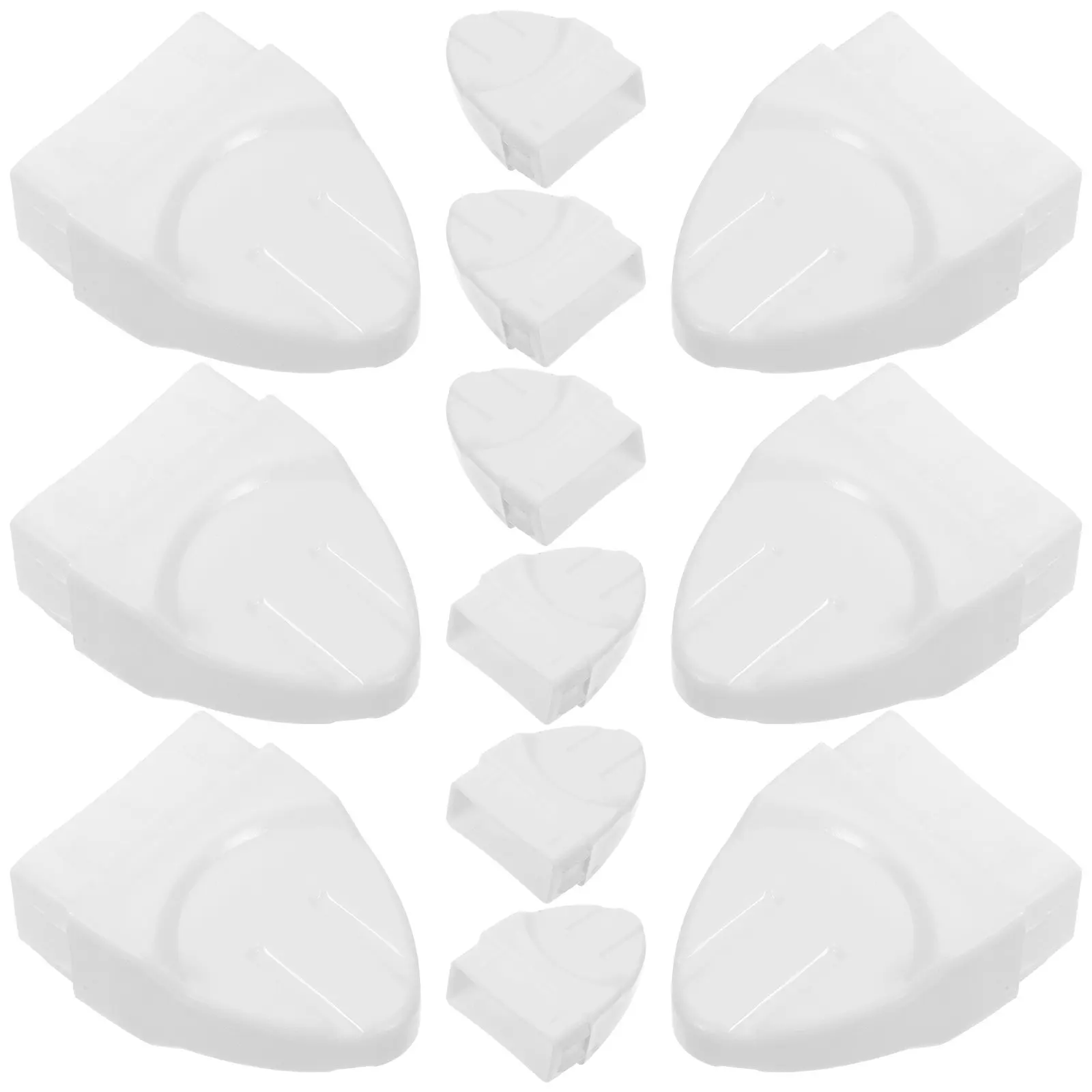 20Pcs High Strength Plastic Fence Post Caps Simple Installation Decorative Protective Cover for Fence Deck Railing Guardrail