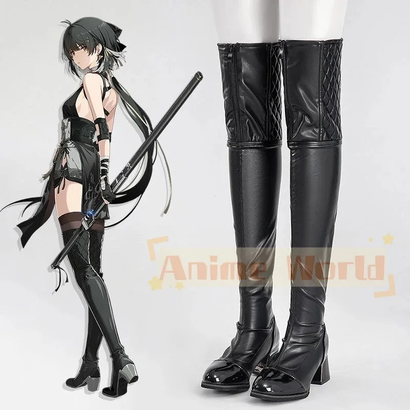 

Game Wuthering Waves Female Rover Shoes Cosplay Boots Halloween Carnival Boots Custom Made