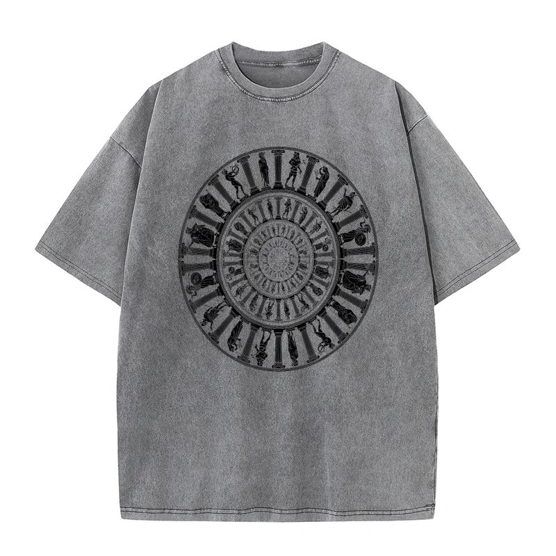 Greek Gods Vortex T-shirt Men's Tee Shirt Short Sleeve Male Clothes Fashion Ancient Greece Mythology Portal