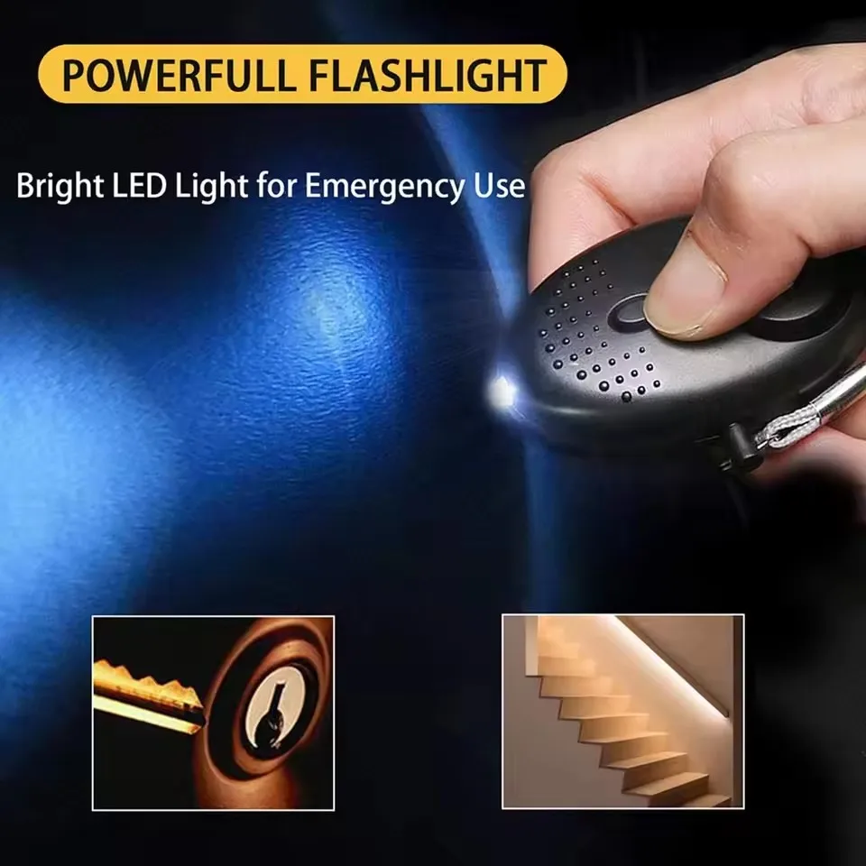 1PCS 130db Protect Alert Personal Defense Siren Anti-attack Security for Children Girl Older Women Carrying Loud Panic Alarm
