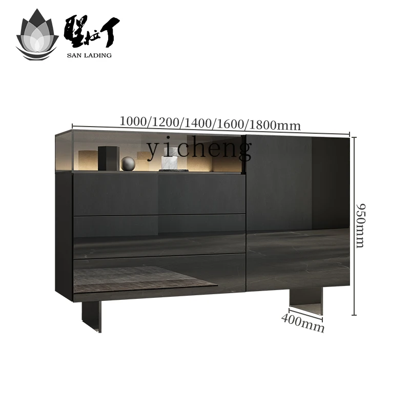 

Tqh Light Luxury Acrylic Sideboard Cabinet Modern Minimalist Entrance Cabinet Living Room Wall Storage Wine Cabinet