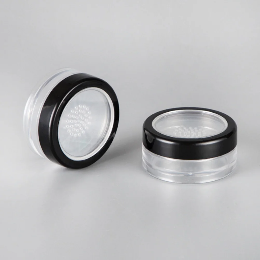 

10Pcs Compact Loose Powder Box Portable Leak-Proof Powder Case Multi-Use Travel Makeup Subpackaging Container Empty Box