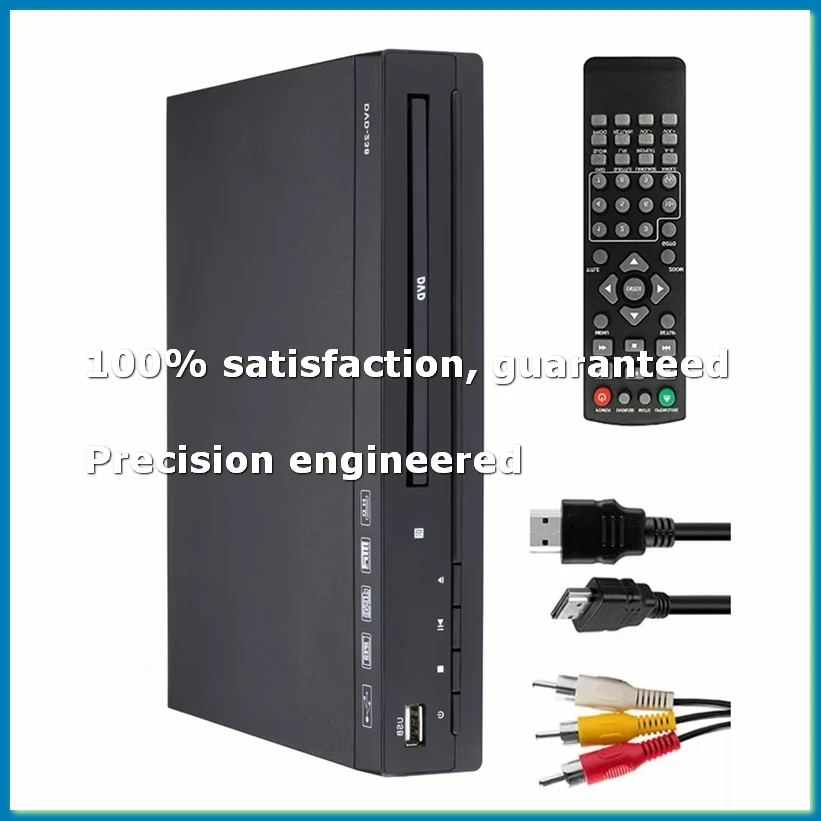 DVD Player M238 HD 1080P Disc Player with Remote Control Support USB MP3 MP4 Home DVD Player for TV Projectors Eu Plug-DTD2