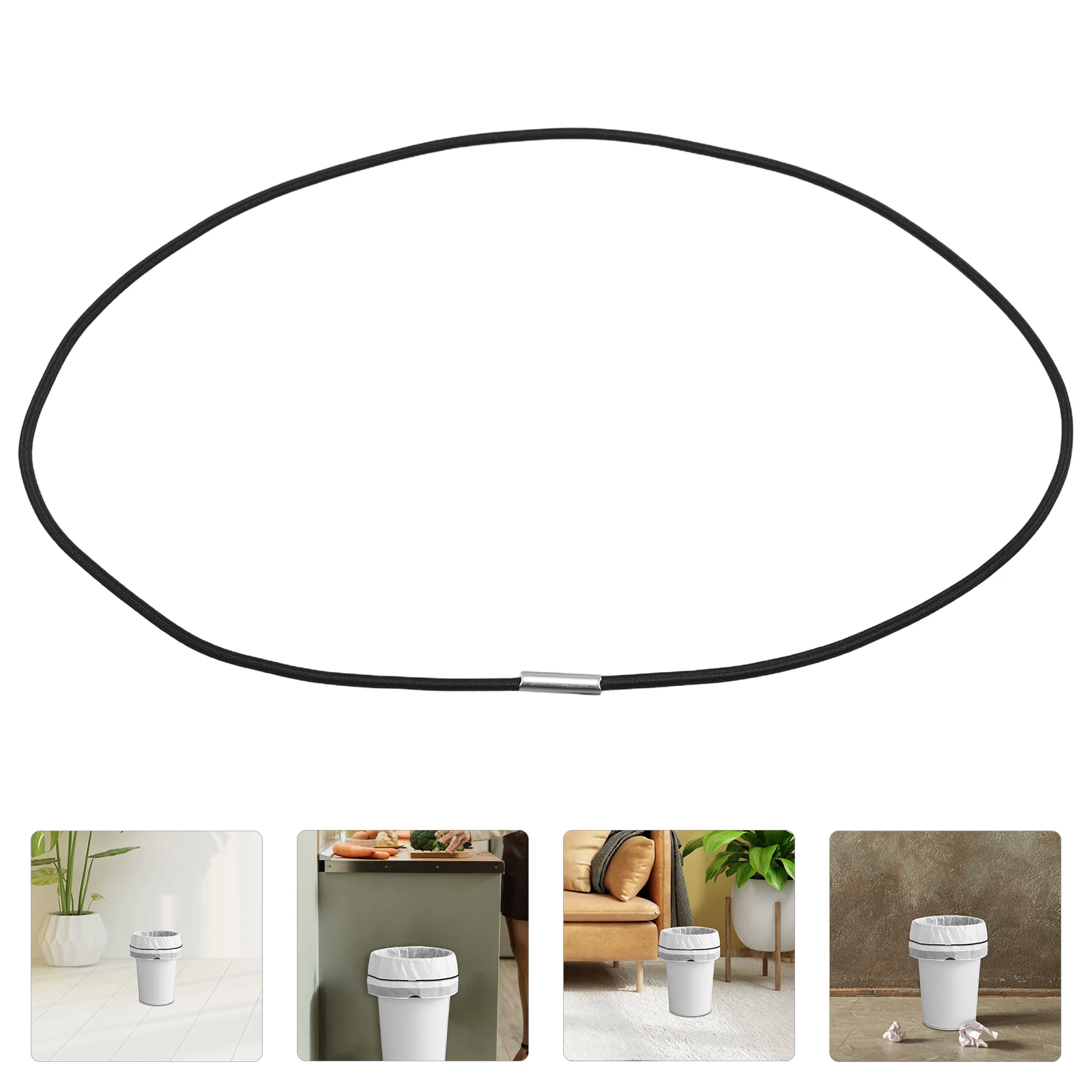 

Trash Can Elastic Band Garbage Accessories Bands for Cans Fixed Adjustable Rubber