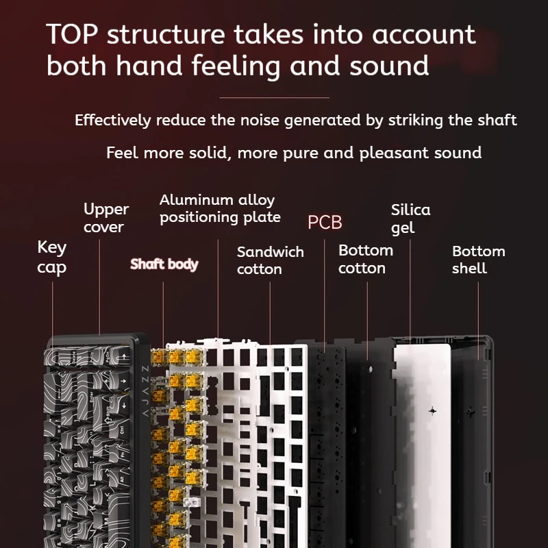 Ajazz Ak680max Magnetic Switch Keyboard Wired 68keys E-Sports Game 8k Return Rate Pc Office Game Mechanical Keyboard Custom Gift