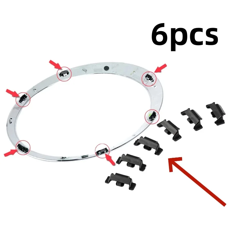 6 Stück Frontscheinwerfer-Zierklammern F54 F55 F56 F57 für Cooper S Jcw Gp Mini Head Light Surround Clip Ersatz