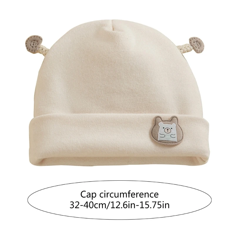 Winter Baby Cap Cartoon Bear/Elephant Infant Warm Hat Windproof Bonnet Hat for 0-3 Months Boys and Girls P31B