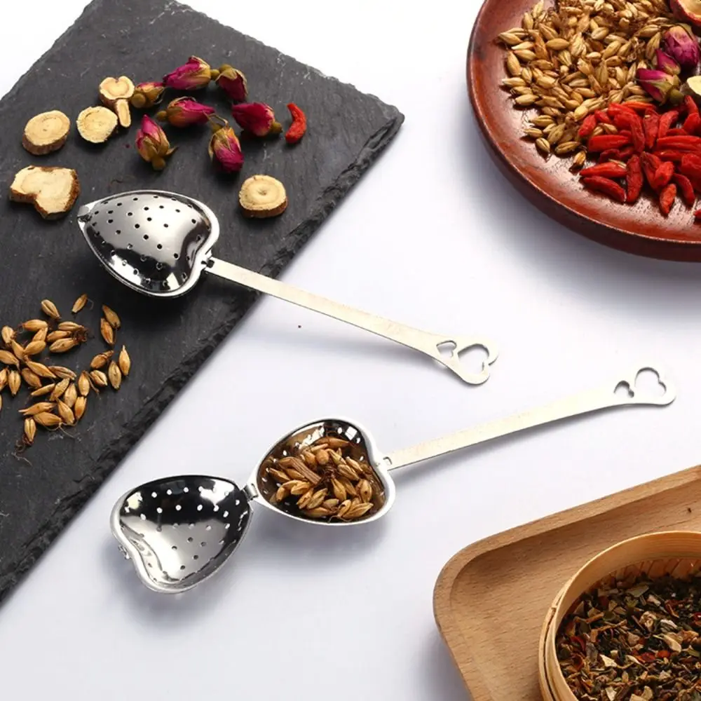 Cups Mugs Spice Loose Leaf Tea Herb Stainless Steel Strainer Spoon Tea Infuser Filter Diffuser