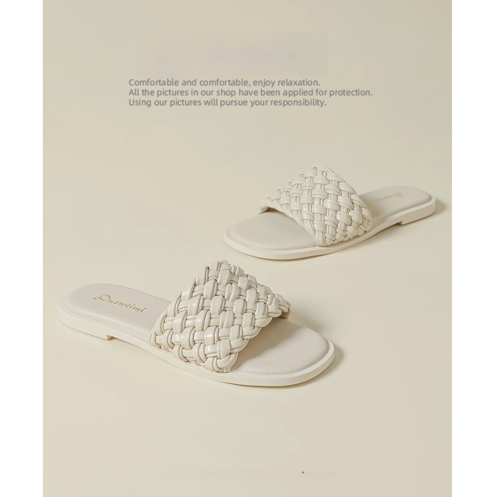 

Модные плетеные сандалии на плоской подошве, женские большие размеры, мягкие слипоны, летнее новое поступление, удобная кожа из ультрафилок