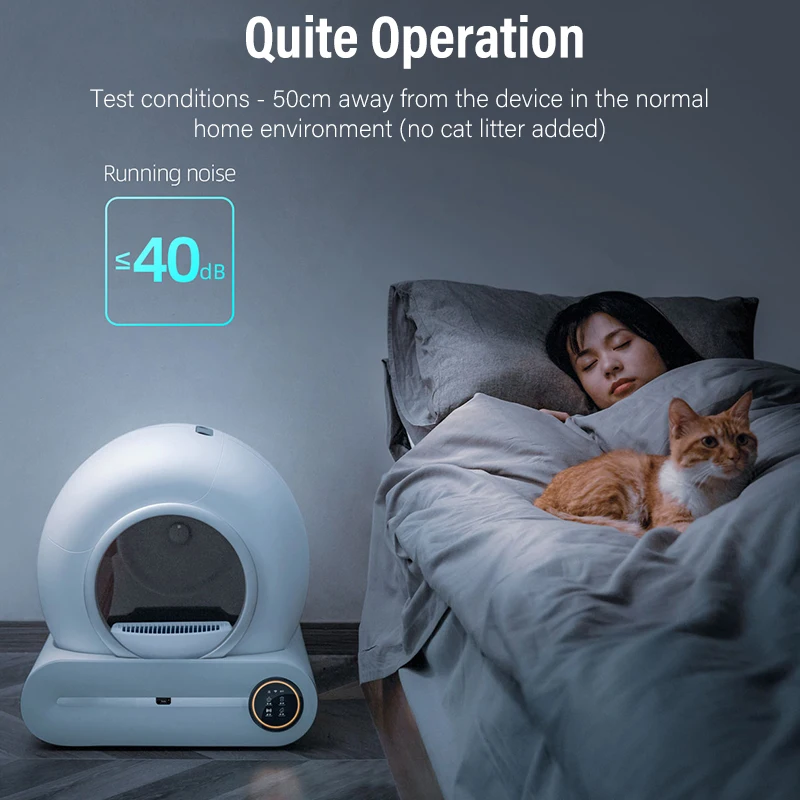 App Control Robot Automatic Cat Litter Box Large Self Quick Cleaning Enclosed Smart Intelligent Cat Toilet Sandboxes for Cats