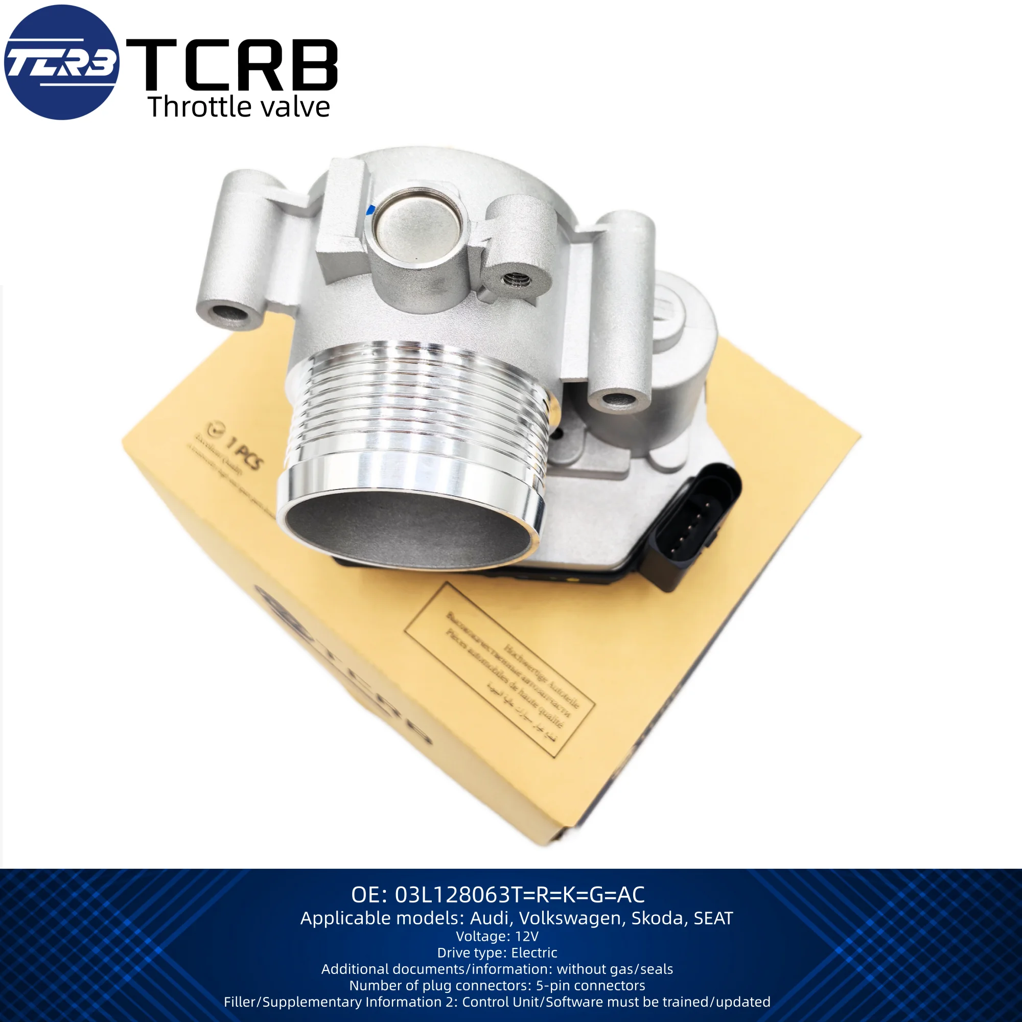 TCRB Throttle Valve For (OE 03L128063T/R/K/G/AC) Engine Code New