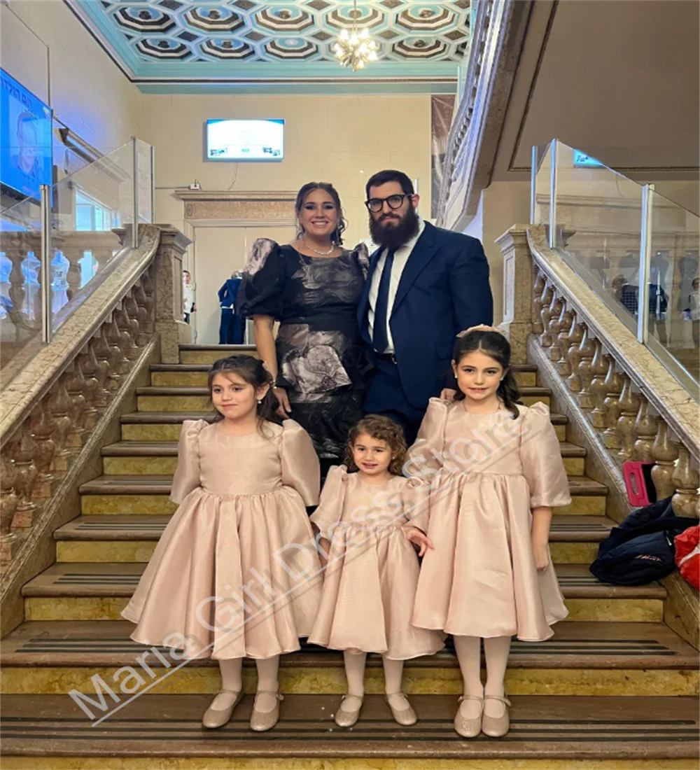 

Child Bridesmaid Dress Fluffy Bow Tie Children's First Communion Party Customized Wedding Beauty Pageant Dress