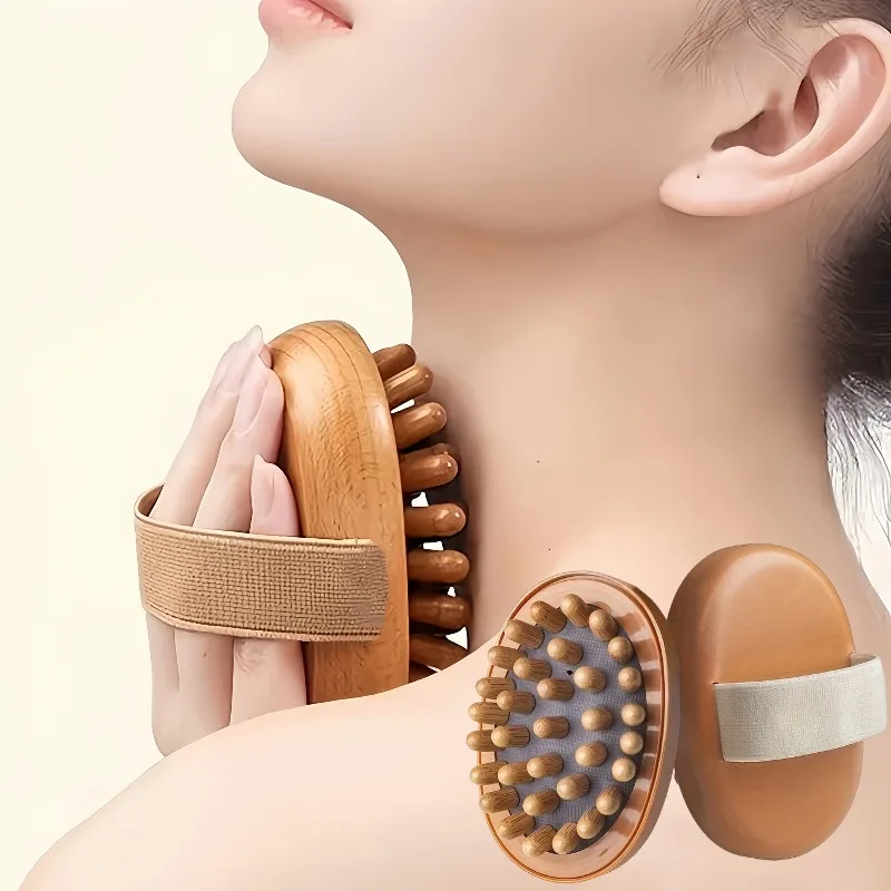 

1/2pcs Multi-Function Body Massage Brush, Air Cushion Design for Circulation & Cellulite, Handheld Tool for Legs & Stomach