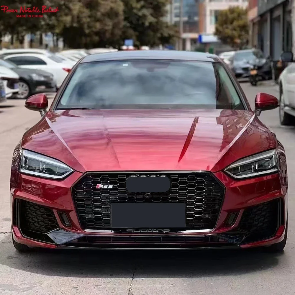 Front bumper with grill for Audi A5 S5 RS5 style Auto modified High quality PP material body kit 2016 2017 2018 2019