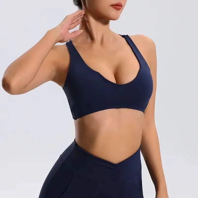 Women's Sports Bra Gym Top Women Training Breathable Sexy Shockproof Yoga Bra Women Sports Underwear Padded Fitness Workout Top