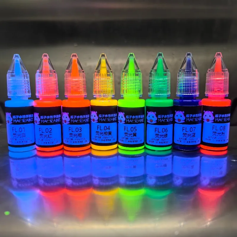 Model Spray Painting 10ml Water-based Fluorescent Ink Graphic Coloring Manual Model DIY Infiltration Liquid Fluorescent Color