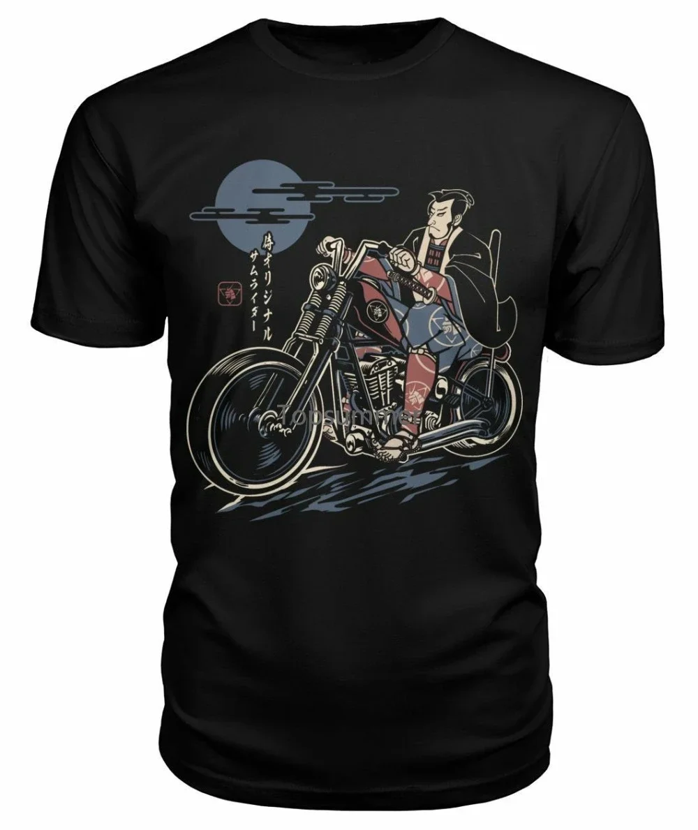 

Samurai Chopper Funny Black T-Shirt 2019 Latest Men T Shirt Fashion Summer The New Fashion Custom Tee