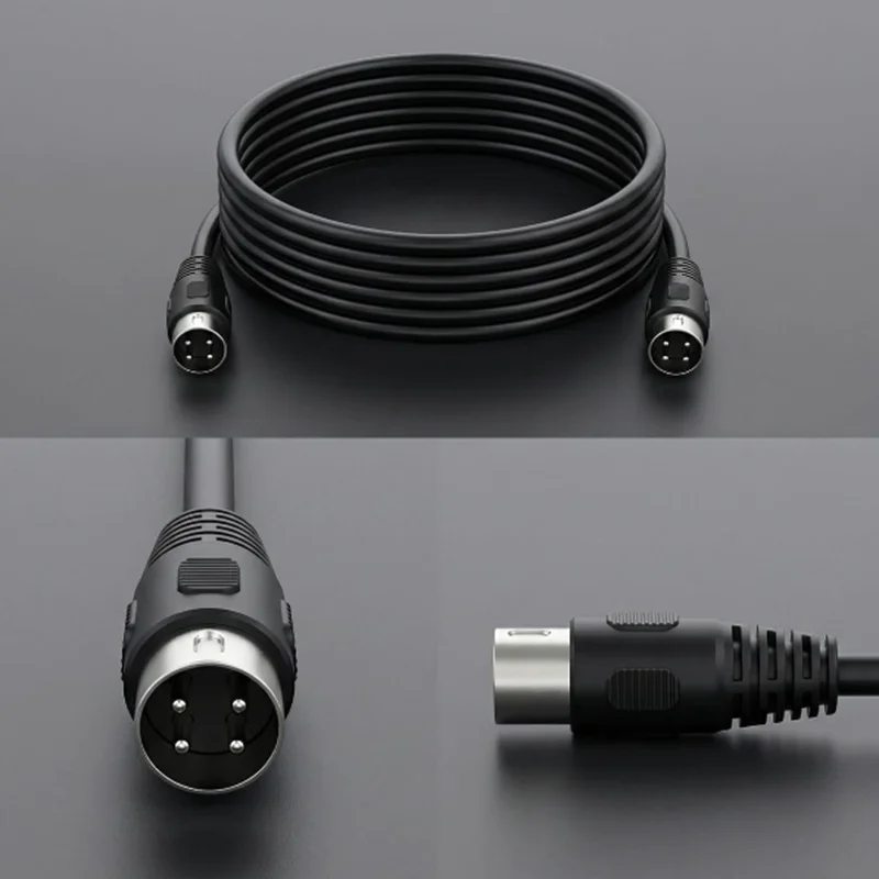 1m-3m DIN 4 Pin Male to Male AV Adapter Audio Plug Cable for Most Range of Audio Systems and Televisions.
