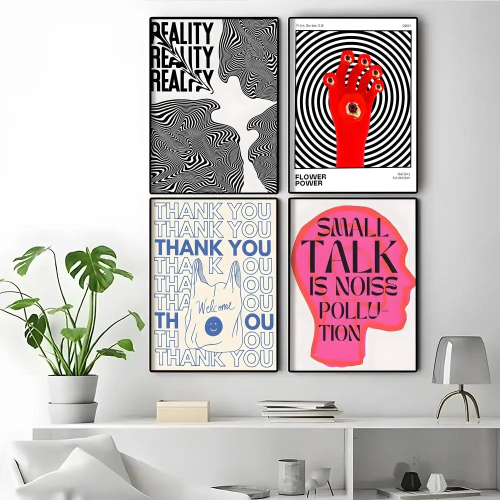 Abstract Free Mind Twisted Reality Rental Friendly Decor Cool Poster Prints Affordable Room Upgrades Poster