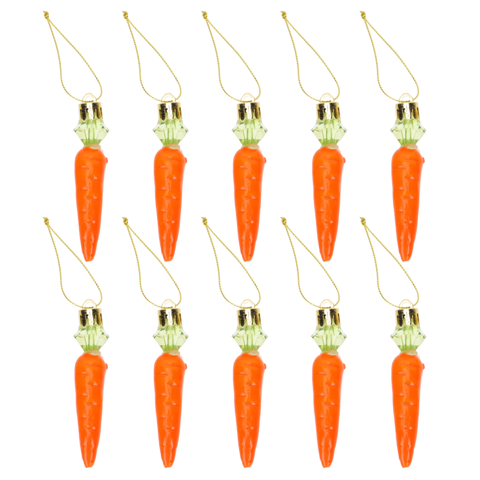 

Easter Ornaments Artificial Carrot Decor Mini Hanging Simulation Plastic Cartoon Shape Exquisite Craftsmanship Easter Party Home