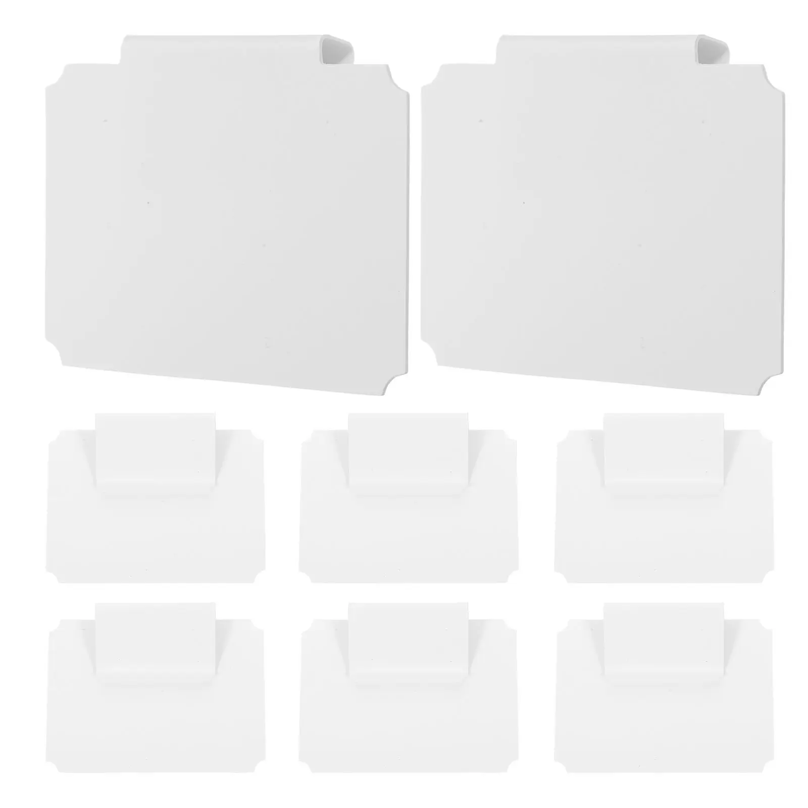 

8Pcs Basket Label Clips Hanging Removable PVC for Storage Bins Baskets Drawers Pantry Organization Chalkboard Price Tag Sign