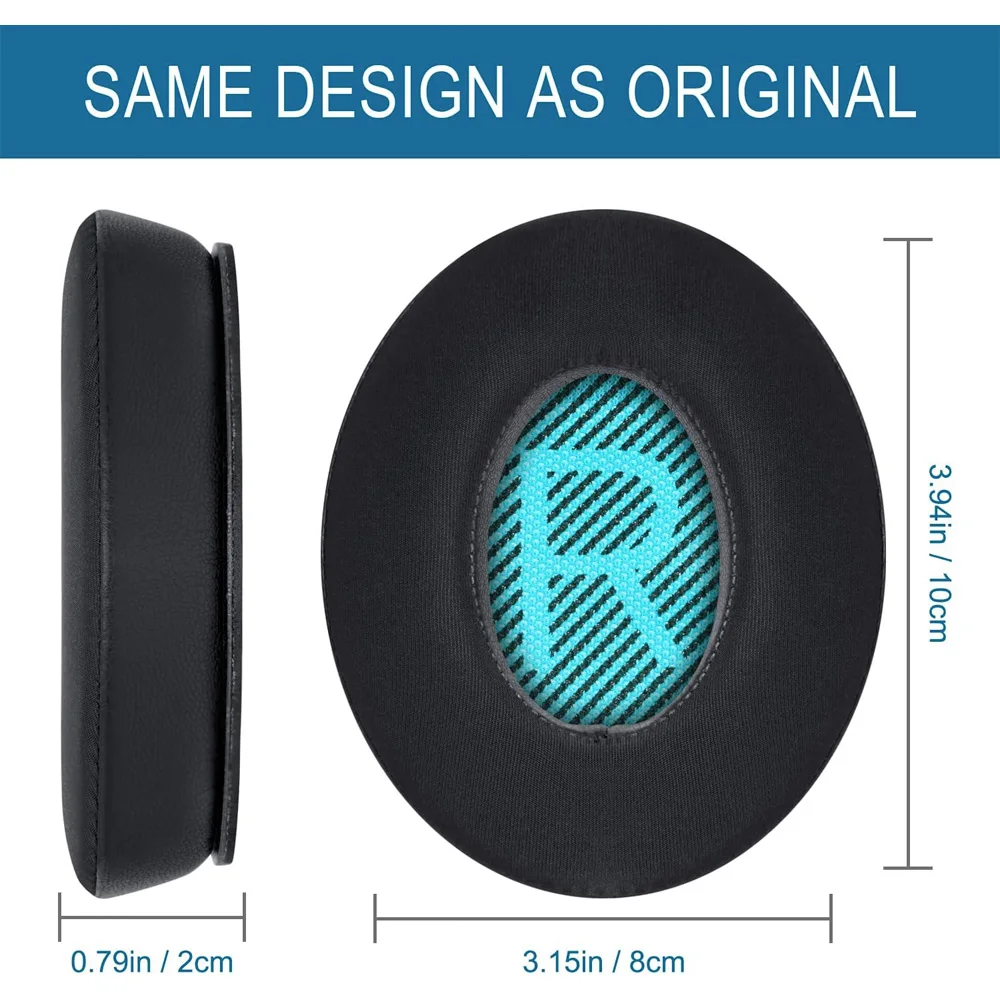 Wymienne nauszniki do słuchawek BOSE QC SoundLink SoundTrue Around-Ear AE2 AE2i AE2W QC2 QC15 QC25 QC35 QC35IISound ANC — zdjęcie produktu 2