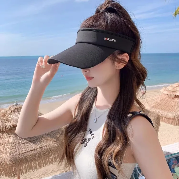 

Sunscreen hat for children, simple and versatile, UV resistant sun hat, duck tongue hollow top hat, large brim