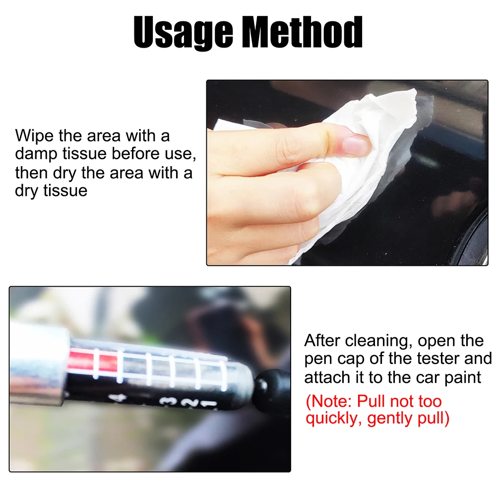 Coating Tester Meter Car Coating Thickness Testing Pen Waterproof Paint Thickness Tester Car Paint Pen 1 PC Portable