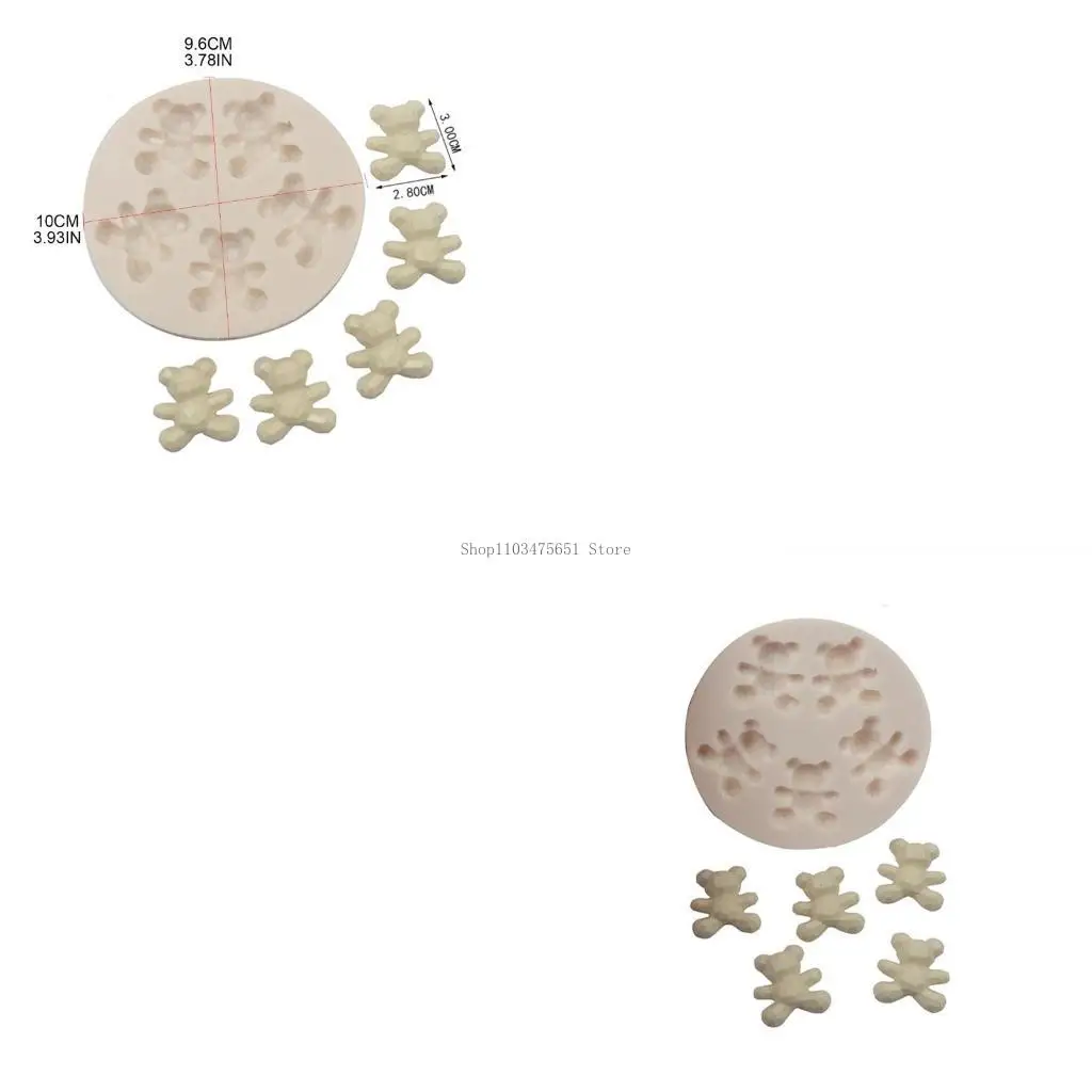 

Diamonds Bear Chocolate Fondant Mold Diy Baking Manual Dripping Mold