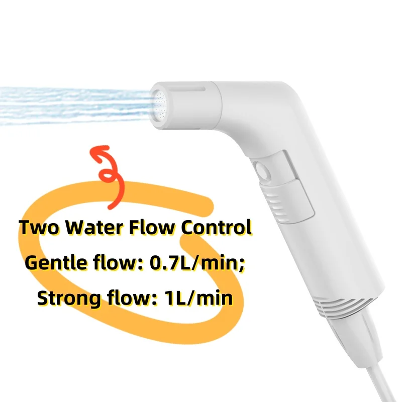 Toilet and Accessories Luxury Electric Handheld Portable Bidet Sprayer, No Installation Required, Ideal for Home Use