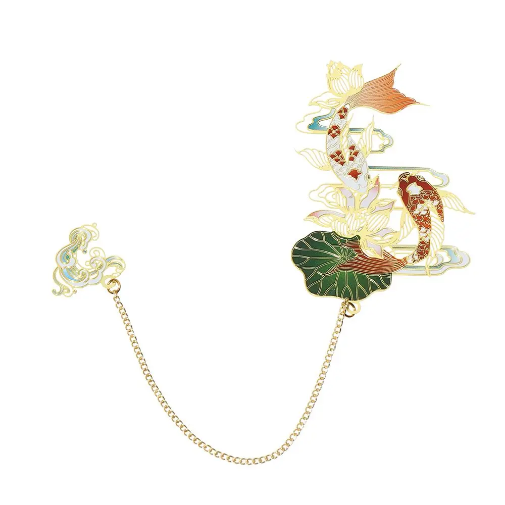 

Школьные канцелярские товары, студенческий подарок, кулон, ретро-кисточка, латунная закладка, расписная нумерация страниц, зажим для книги