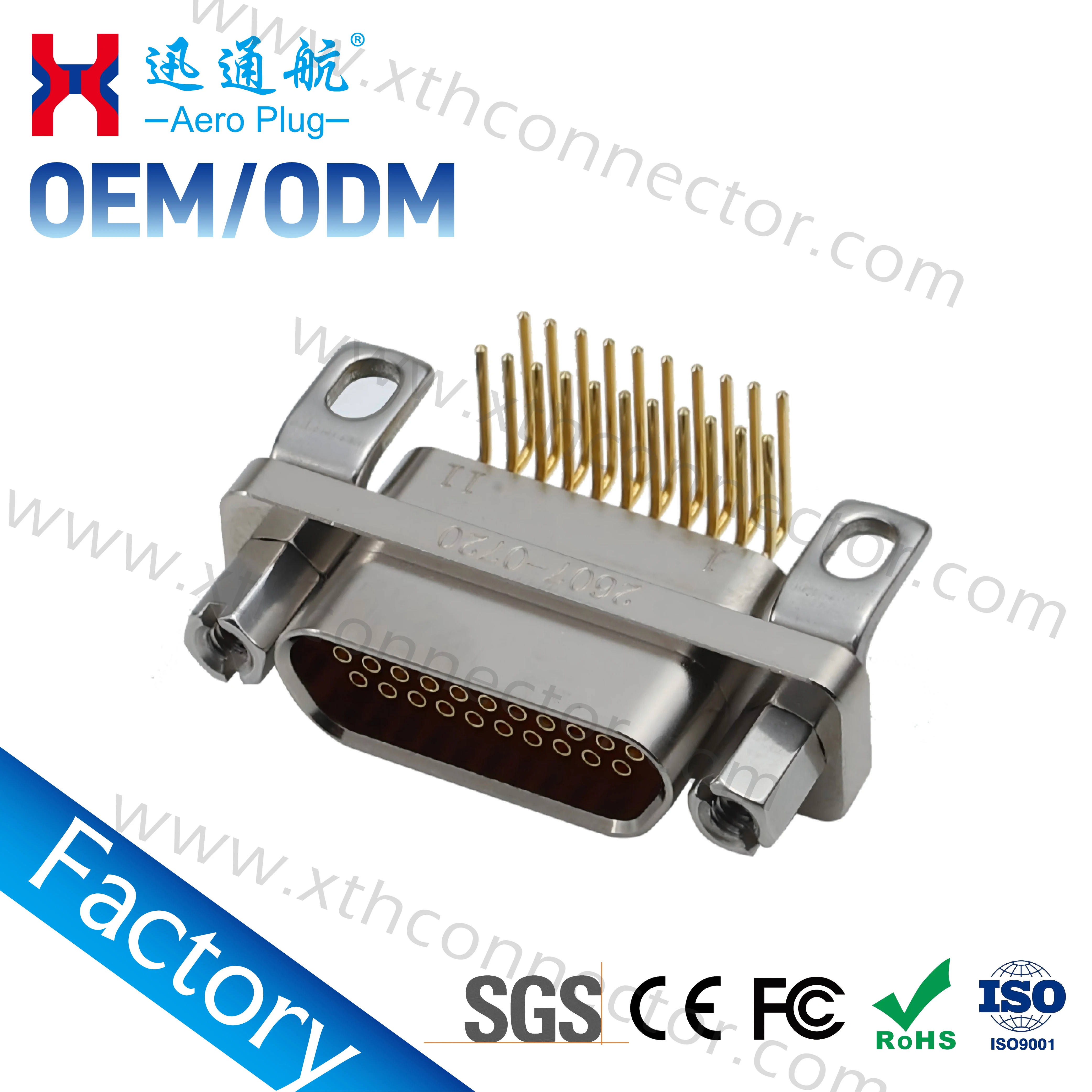 90 ° angled PCB connector J30J-21TJW-J 21PIN electrical connector J30J-21ZKW-J aviation plug socket circuit board control box