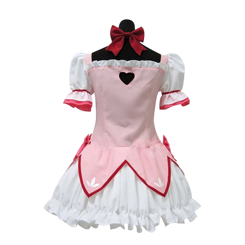 Anime Puella Magi Madoka Magica Magical Girl Kaname Madoka Cosplay Costume Short Ball Dress Cosplay Costume Halloween