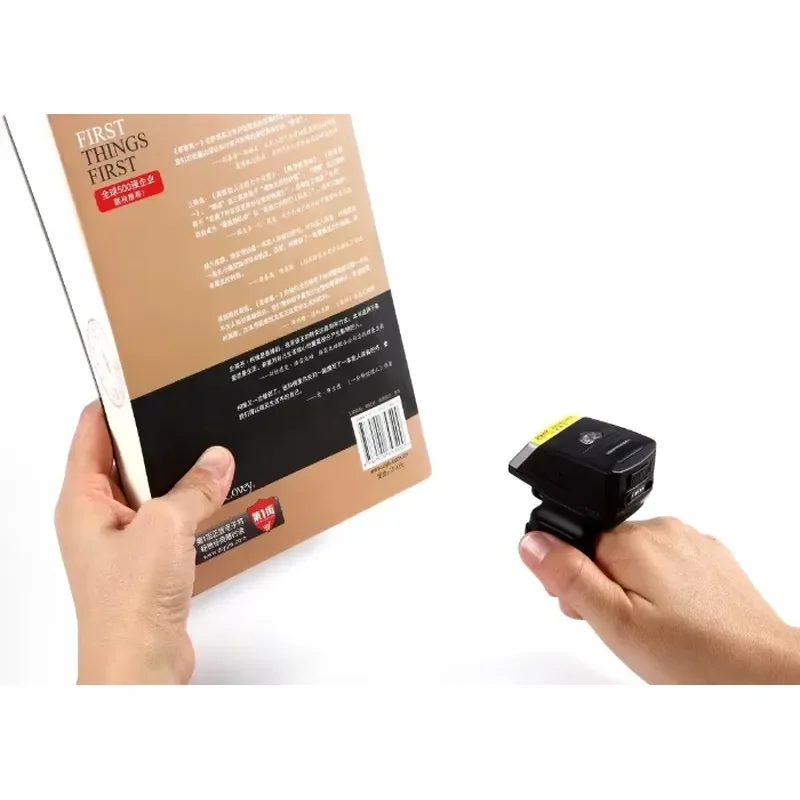 2026 Latest Rugged 2D Wireless Bluetooth Wearable QR Code Ring Scanner Barcode Reader for Warehouse Logistics Inventory
