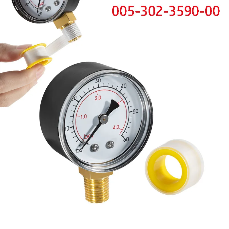 

005-302-3590-00 Pressure Gauge Fits for Paramount All Cleaning Valves, Caretaker Cleaning Valves & Ultra Flex Pressure Switch