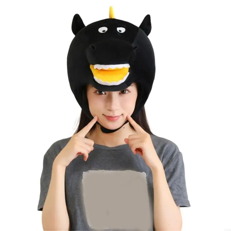 غطاء رأس مرن على شكل حصان لعروض الأطفال، قماش ناعم ومريح 6XDA