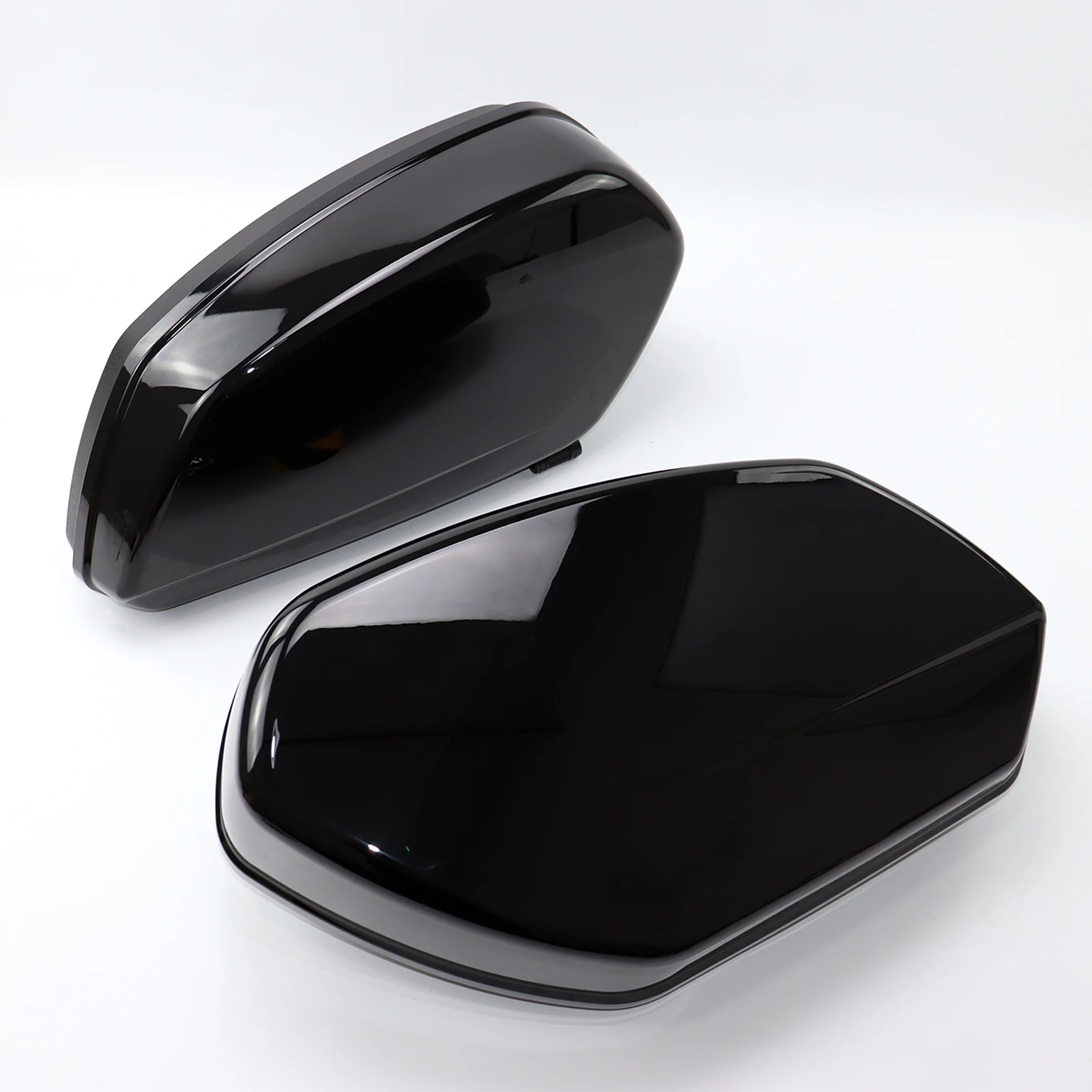 Motorrad modifizierter neuer Kofferraum passend für BMW R18 Dream/R18 Classic/R18 Boxer-Seitengepäck mit Installationshalterung, schwarzes Kit