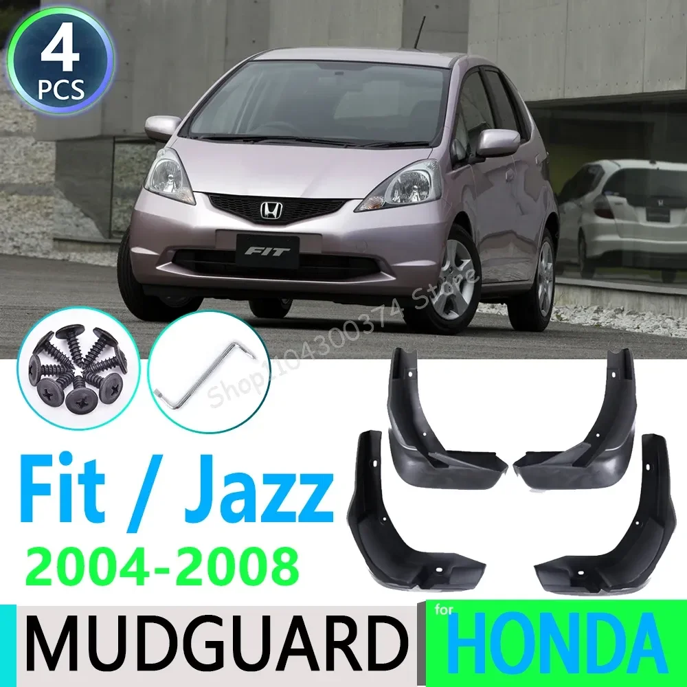 

for Honda Fit Jazz Hatchback Hatch 2004~2008 2005 2006 2007 Mudguard Mud Flaps Guard Splash Flap Mudguards Car Accessories