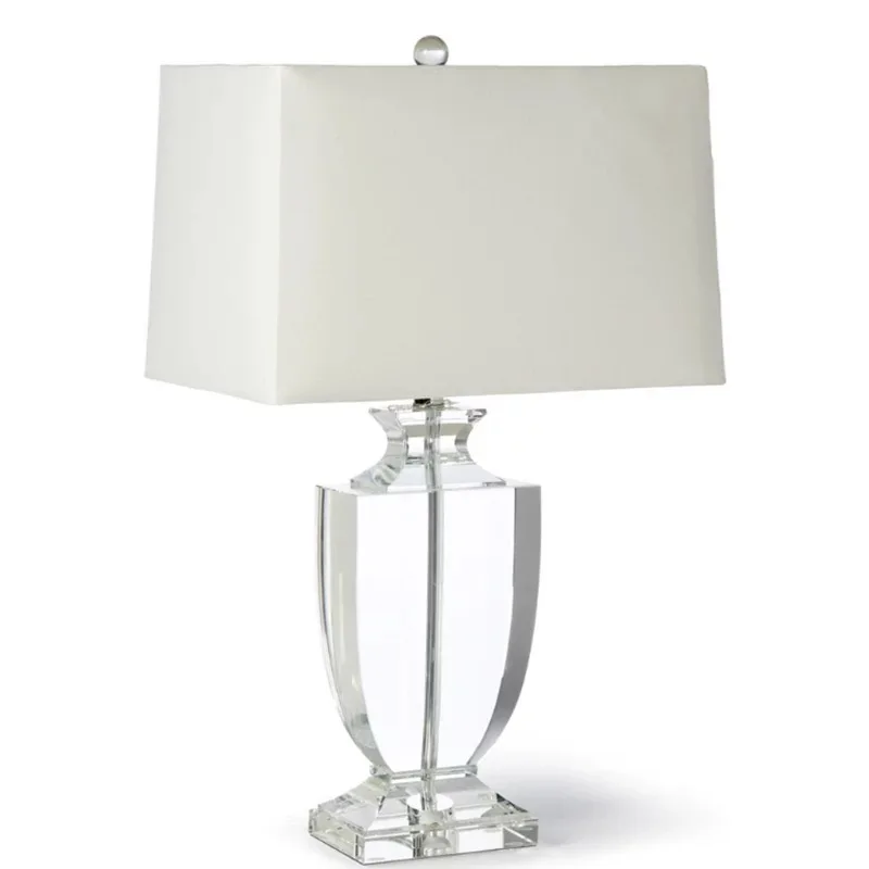 

American Luxury Crystal Table Lamp Home Bedroom Bedside Lighting Office Reading Lamp Hotel clear Crystal Decorative Lamps