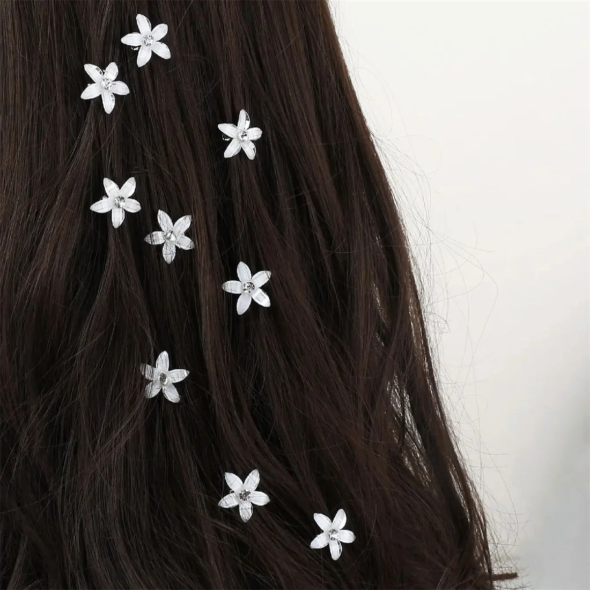 12pcs Hair Clip Braided Small Flower Hair Buttons Hairpin For Everyday Styling Suitable For Travel Mini Hair Claw Accessories