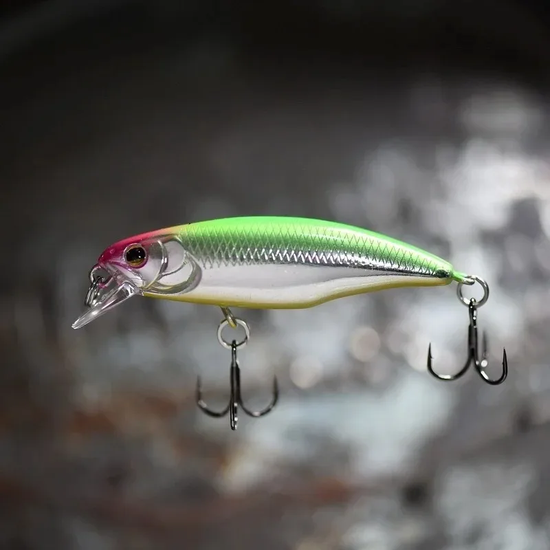 Japanisches Top-Modell: Sinkender Minnow-Angelköder, 52mm 4,5g Jerkbait für Barsch, Hecht, Wobbler, Swimbait, Professioneller Hardbait