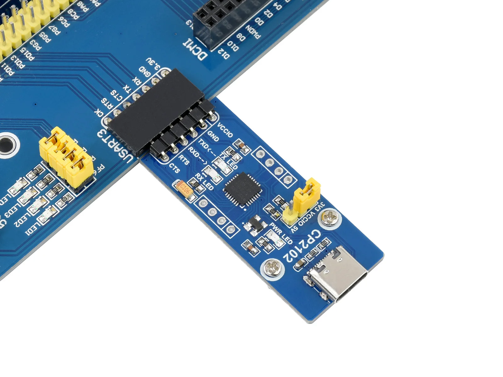 Waveshare  CP2102 USB UART Board (Type C) USB To UART (TTL) Communication Module USB-C Connector