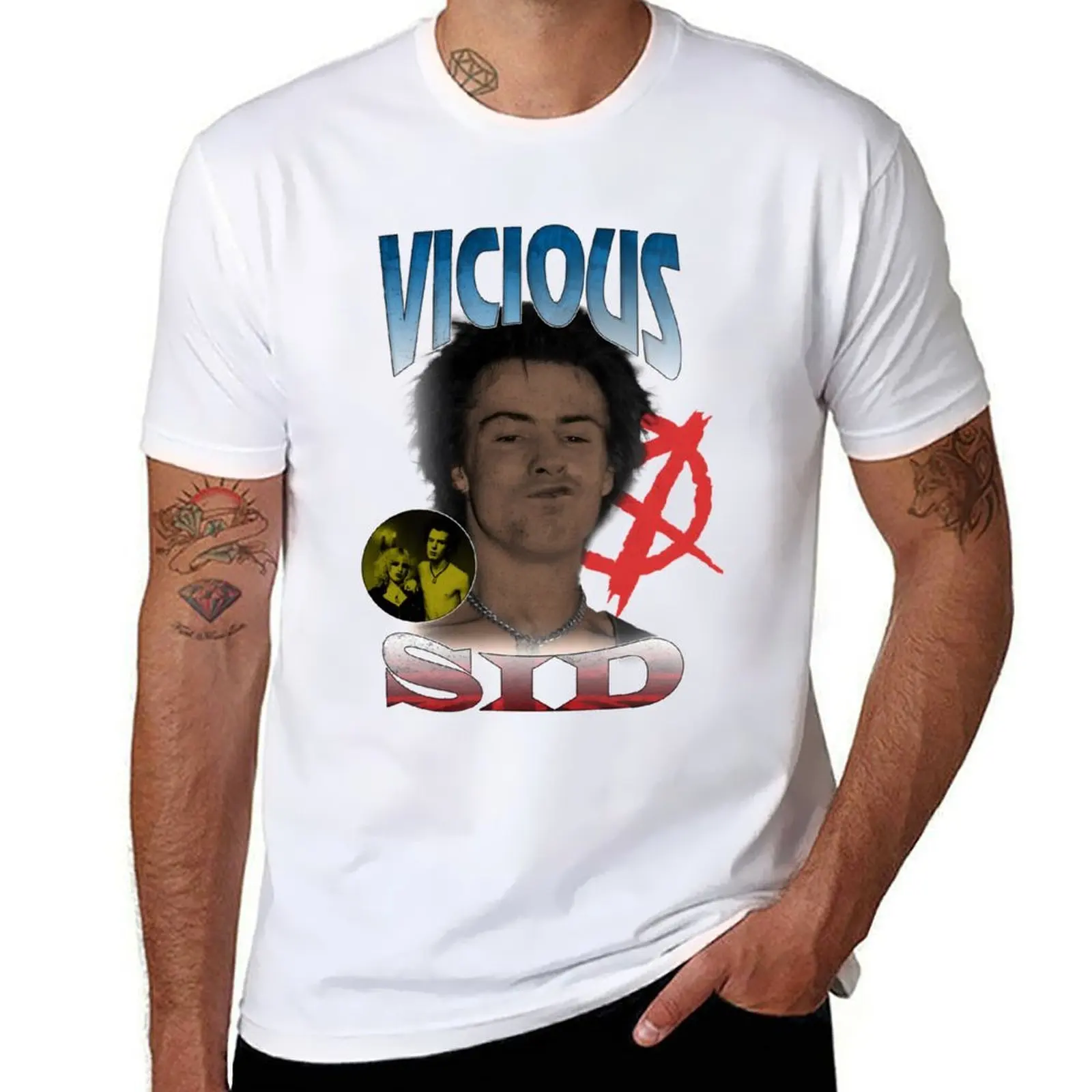 

Sid Vicious rare vintage Classic T-Shirt man graphic t shirt t shirts cotton 100% T-Shirt